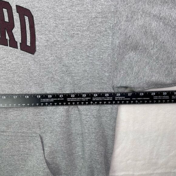 Vintage Harvard University Gray Pullover Hoodie Unisex Plus Size 2X - Picture 5 of 10